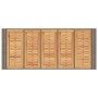 Mesa alta jardín superficie madera ratán PE gris 185x80x110 cm de vidaXL, Mesas de jardín - Ref: Foro24-368701, Precio: 268,5...