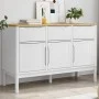 Aparador FLORO madera maciza de pino blanco 114x43x74 cm de vidaXL, Aparadores - Ref: Foro24-374024, Precio: 188,09 €, Descue...