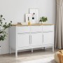 Aparador FLORO madera maciza de pino blanco 114x43x74 cm de vidaXL, Aparadores - Ref: Foro24-374024, Precio: 191,24 €, Descue...