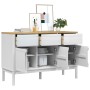 Aparador FLORO madera maciza de pino blanco 114x43x74 cm de vidaXL, Aparadores - Ref: Foro24-374024, Precio: 191,24 €, Descue...