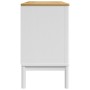Aparador FLORO madera maciza de pino blanco 114x43x74 cm de vidaXL, Aparadores - Ref: Foro24-374024, Precio: 191,24 €, Descue...