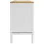Aparador FLORO madera maciza de pino blanco 114x43x74 cm de vidaXL, Aparadores - Ref: Foro24-374024, Precio: 188,09 €, Descue...