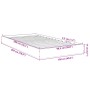 Estructura de cama madera de ingeniería blanca 100x200 cm de vidaXL, Camas y somieres - Ref: Foro24-842056, Precio: 64,40 €, ...