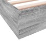 Estructura de cama madera de ingeniería gris Sonoma 100x200 cm de vidaXL, Camas y somieres - Ref: Foro24-842061, Precio: 64,3...