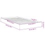 Estructura de cama madera de ingeniería gris hormigón 75x190 cm de vidaXL, Camas y somieres - Ref: Foro24-842080, Precio: 61,...