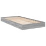 Estructura de cama madera de ingeniería gris Sonoma 75x190 cm de vidaXL, Camas y somieres - Ref: Foro24-842082, Precio: 60,37...