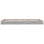 Estructura de cama madera de ingeniería gris Sonoma 75x190 cm de vidaXL, Camas y somieres - Ref: Foro24-842082, Precio: 60,37...