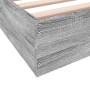 Estructura de cama madera de ingeniería gris Sonoma 75x190 cm de vidaXL, Camas y somieres - Ref: Foro24-842082, Precio: 60,37...