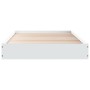 Estructura de cama madera de ingeniería blanca 75x190 cm de vidaXL, Camas y somieres - Ref: Foro24-842077, Precio: 60,27 €, D...