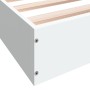Estructura de cama madera de ingeniería blanca 75x190 cm de vidaXL, Camas y somieres - Ref: Foro24-842077, Precio: 60,27 €, D...