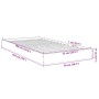 Estructura de cama madera de ingeniería blanca 75x190 cm de vidaXL, Camas y somieres - Ref: Foro24-842077, Precio: 60,27 €, D...