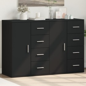 Aparadores 2 uds madera de ingeniería negro 59x39x80 cm de vidaXL, Aparadores - Ref: Foro24-3276631, Precio: 201,31 €, Descue...