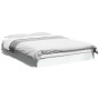 Estructura de cama madera de ingeniería blanca 135x190 cm de vidaXL, Camas y somieres - Ref: Foro24-842042, Precio: 99,41 €, ...