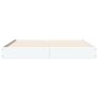 Estructura de cama madera de ingeniería blanca 135x190 cm de vidaXL, Camas y somieres - Ref: Foro24-842042, Precio: 99,41 €, ...