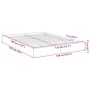 Estructura de cama madera de ingeniería blanca 135x190 cm de vidaXL, Camas y somieres - Ref: Foro24-842042, Precio: 99,41 €, ...