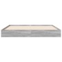 Estructura de cama madera de ingeniería gris Sonoma 120x190 cm de vidaXL, Camas y somieres - Ref: Foro24-842054, Precio: 81,5...