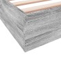 Estructura de cama madera de ingeniería gris Sonoma 120x190 cm de vidaXL, Camas y somieres - Ref: Foro24-842054, Precio: 81,5...