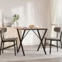 Patas de mesa de comedor estructura X acero 70x70x73 cm de vidaXL, Patas para mesas - Ref: Foro24-357908, Precio: 51,64 €, De...