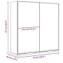 Armario de baño con espejo madera ingeniería negro 64x20x67 cm de vidaXL, Tocadores de baño - Ref: Foro24-833560, Precio: 78,...