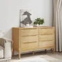 Cómoda cajonera FLORO madera maciza de pino marrón cera by vidaXL, Drawers - Ref: Foro24-374011, Price: 192,50 €, Discount: %
