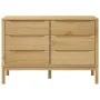 Cómoda cajonera FLORO madera maciza de pino marrón cera by vidaXL, Drawers - Ref: Foro24-374011, Price: 192,50 €, Discount: %