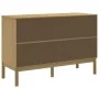 Cómoda cajonera FLORO madera maciza de pino marrón cera by vidaXL, Drawers - Ref: Foro24-374011, Price: 192,50 €, Discount: %