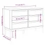 Cómoda cajonera FLORO madera maciza de pino marrón cera by vidaXL, Drawers - Ref: Foro24-374011, Price: 192,50 €, Discount: %