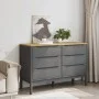 Cómoda cajonera FLORO madera maciza de pino gris de vidaXL, Cajoneras - Ref: Foro24-374013, Precio: 172,85 €, Descuento: %
