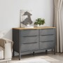 Cómoda cajonera FLORO madera maciza de pino gris de vidaXL, Cajoneras - Ref: Foro24-374013, Precio: 175,87 €, Descuento: %