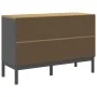 Cómoda cajonera FLORO madera maciza de pino gris de vidaXL, Cajoneras - Ref: Foro24-374013, Precio: 172,85 €, Descuento: %