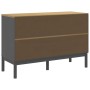 Cómoda cajonera FLORO madera maciza de pino gris de vidaXL, Cajoneras - Ref: Foro24-374013, Precio: 175,87 €, Descuento: %
