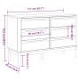 Cómoda cajonera FLORO madera maciza de pino gris de vidaXL, Cajoneras - Ref: Foro24-374013, Precio: 175,87 €, Descuento: %