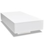 Mesa de centro rectangular de fibra de vidrio blanco brillante en Mesas de centro | Comprar online en Foru.es