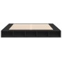 Estructura de cama madera de ingeniería negra 200x200 cm de vidaXL, Camas y somieres - Ref: Foro24-3280448, Precio: 183,21 €,...