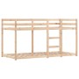 Litera con cortinas madera maciza pino blanco y negro 90x190 cm de vidaXL, Camas y somieres - Ref: Foro24-3284027, Precio: 18...