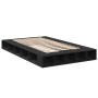 Estructura de cama madera de ingeniería negra 120x190 cm de vidaXL, Camas y somieres - Ref: Foro24-3280504, Precio: 145,12 €,...