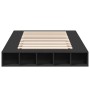 Estructura de cama madera de ingeniería negra 120x190 cm de vidaXL, Camas y somieres - Ref: Foro24-3280504, Precio: 145,12 €,...