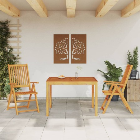 Juego de comedor de jardín 3 piezas madera maciza de acacia de vidaXL, Conjuntos de jardín - Ref: Foro24-3295255, Precio: 272...