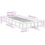 Estructura de cama madera de ingeniería roble Sonoma 90x200 cm de vidaXL, Camas y somieres - Ref: Foro24-3280519, Precio: 118...