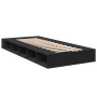 Estructura de cama madera de ingeniería negra 90x190 cm de vidaXL, Camas y somieres - Ref: Foro24-3280525, Precio: 121,23 €, ...