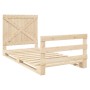 Estructura de cama con cabecero madera maciza pino 100x200 cm de vidaXL, Camas y somieres - Ref: Foro24-3281575, Precio: 146,...
