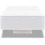 Mesa de centro rectangular de fibra de vidrio blanco brillante en Mesas de centro | Comprar online en Foru.es