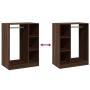 Armario de madera de ingeniería marrón roble 77x48x102 cm de vidaXL, Organizadores de vestidores y perchas de barra - Ref: Fo...