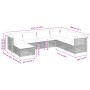 Set de sofás de jardín 7 pzas con cojines ratán sintético negro de vidaXL, Conjuntos de jardín - Ref: Foro24-3261938, Precio:...