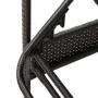 Tumbona con cojín ratán sintético negro 63x200x81 cm by vidaXL, Loungers - Ref: Foro24-368299, Price: 160,53 €, Discount: %