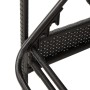 Tumbona con cojín ratán sintético negro 63x200x81 cm de vidaXL, Tumbonas - Ref: Foro24-368299, Precio: 142,86 €, Descuento: %