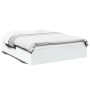 Estructura de cama madera de ingeniería blanca 150x200 cm de vidaXL, Camas y somieres - Ref: Foro24-3281007, Precio: 130,55 €...