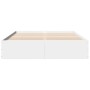 Estructura de cama madera de ingeniería blanca 150x200 cm de vidaXL, Camas y somieres - Ref: Foro24-3281007, Precio: 130,55 €...