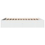 Estructura de cama madera de ingeniería blanca 150x200 cm de vidaXL, Camas y somieres - Ref: Foro24-3281007, Precio: 130,55 €...
