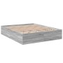 Estructura de cama madera de ingeniería gris Sonoma 160x200 cm de vidaXL, Camas y somieres - Ref: Foro24-3281005, Precio: 132...